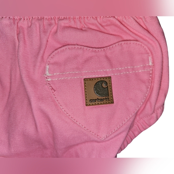 Carhartt Baby Girls Pink Bloomers w/ Heart Pockets Cowgirl NWT Sz 9M - Picture 6 of 13